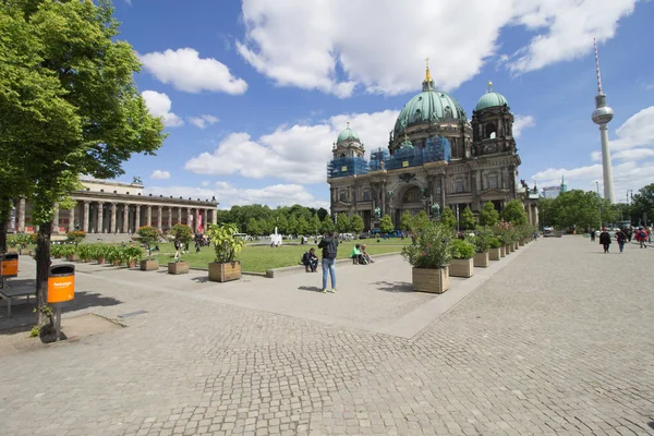 Berlin Germany May 2019 Colorful Panoramic View Berlin Cathedral Berliner — Stock Photo, Image