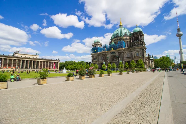 Берлин Германия Мая 2019 Красочный Панорамный Вид Берлинский Собор Berliner — стоковое фото