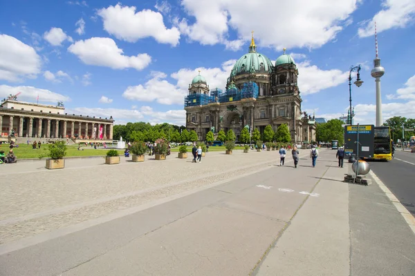 Берлин Германия Мая 2019 Красочный Панорамный Вид Берлинский Собор Berliner — стоковое фото