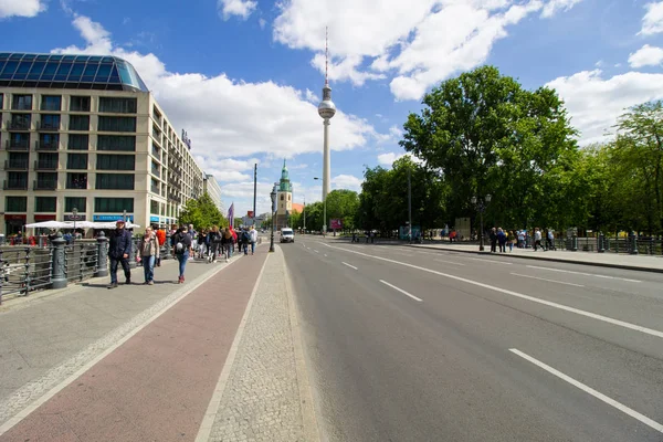 Berlin Deutschland Mai 2019 Berliner Fernsehturm — Stockfoto