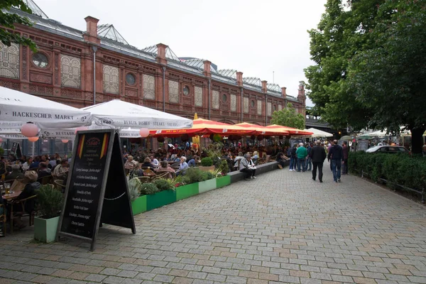 Berlijn Duitsland Mei 2019 Populaire Locatie Hackescher Markt Het Centrum — Stockfoto