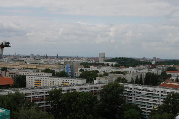 Берлин Германия Мая 2019 Панорамный Вид Берлин Квартиры Улице Ланге — стоковое фото