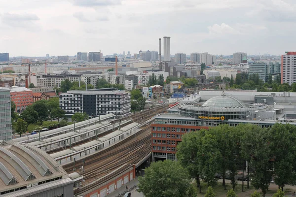 Berlin Germany May 2019 Panoramic View Berlin Flat Lange Street — Stock Photo, Image