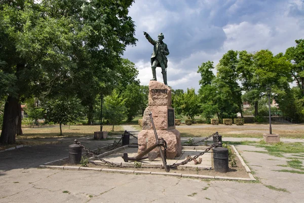 乌克兰奥恰科夫 2019年7月13日 亚历山大 苏沃洛夫纪念碑 — 图库照片