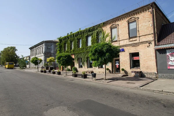 Nikopol Ukraine Août 2019 Rue Centrale Nikopol Rue Bohdana Khmelnytckogo — Photo