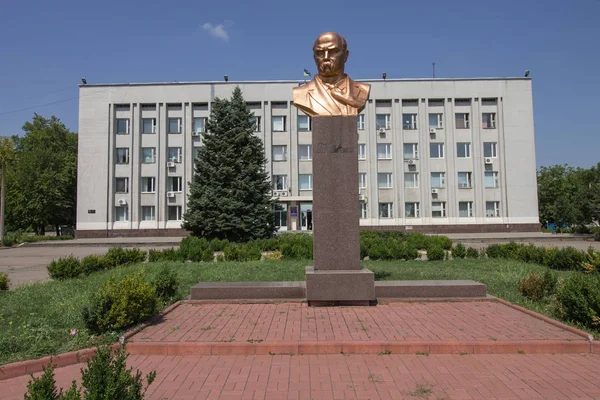 Nikopol Ucrânia Agosto 2019 Monumento Taras Shevchenko — Fotografia de Stock