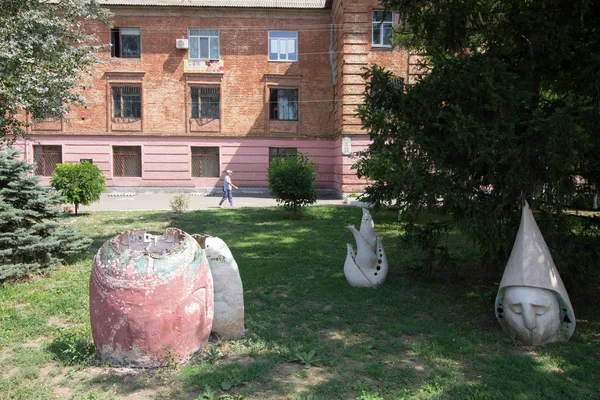 Nikopol, Ukrayna - 16 Ağustos 2019: Nikopol Tarihi Müzesi 