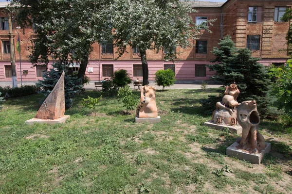 Nikopol, Ukrayna - 16 Ağustos 2019: Nikopol Tarihi Müzesi 