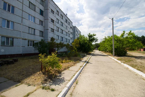 Orbita Ucrania Julio 2019 Calle Central Ciudad Abandonada Orbita — Foto de Stock