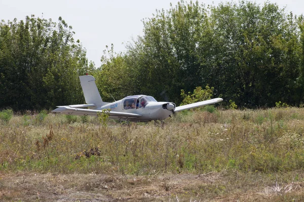 Rotmystrivka Ucrania Julio 2019 Cessna 172N Skyhawk Pista — Foto de Stock