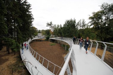 Cherkasy, Ukrayna - 14 Eylül 2019: Çerçeve Hayvanat Bahçesi  