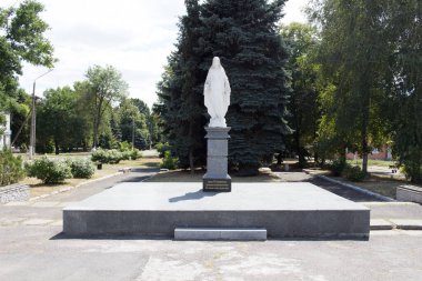 Piatykhatky, Ukrayna - 14 Ağustos 2020: Rus-Ukrayna savaşı kahramanlarının anısına