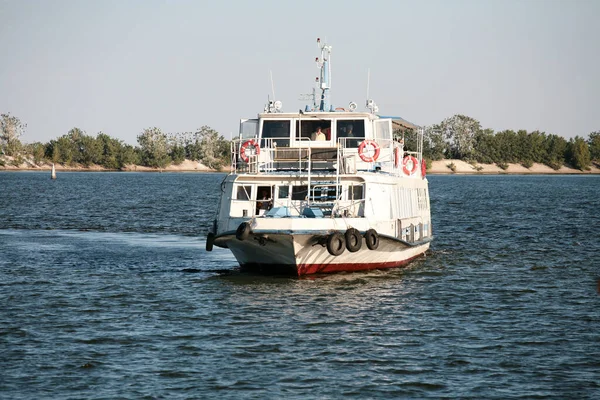 Cherkasy Ukraine Août 2020 Bateau Moteur Hero Dubynda Dans Port — Photo