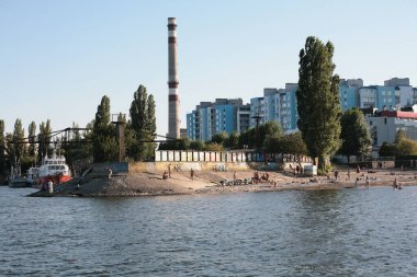 Cherkasy, Ukrayna - 23 Ağustos 2020: Mytnytsya ilçesine bakın