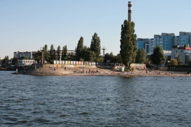 Cherkasy, Ukrayna - 23 Ağustos 2020: Mytnytsya ilçesine bakın