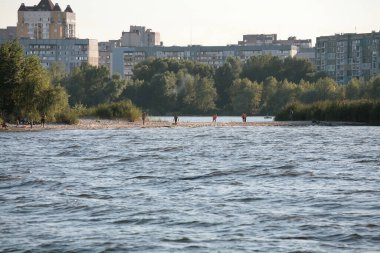 Cherkasy, Ukrayna - 23 Ağustos 2020: Mytnytsya ilçesine bakın