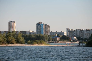 Cherkasy, Ukrayna - 23 Ağustos 2020: Mytnytsya ilçesine bakın