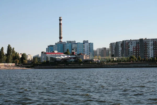 Cherkasy Ucrânia Agosto 2020 Vista Para Distrito Mytnytsya — Fotografia de Stock