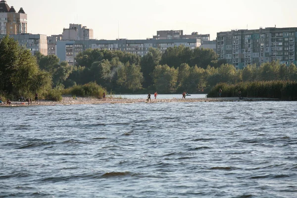 Cherkasy Ucrânia Agosto 2020 Vista Para Distrito Mytnytsya — Fotografia de Stock