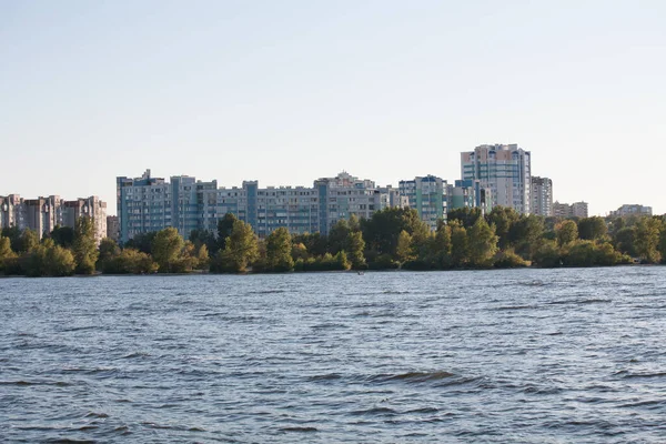 Cherkasy Ucrânia Agosto 2020 Vista Para Distrito Mytnytsya — Fotografia de Stock