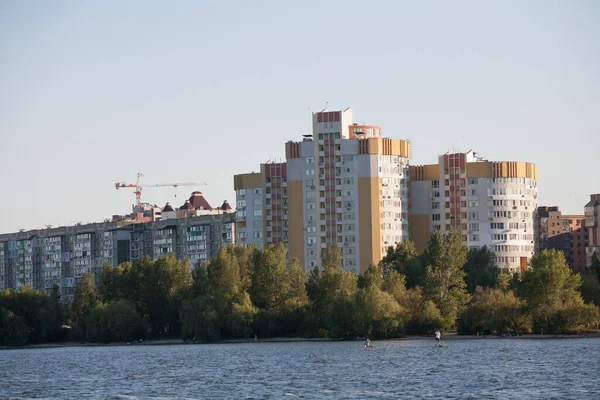 Cherkasy Ucrânia Agosto 2020 Vista Para Distrito Mytnytsya — Fotografia de Stock