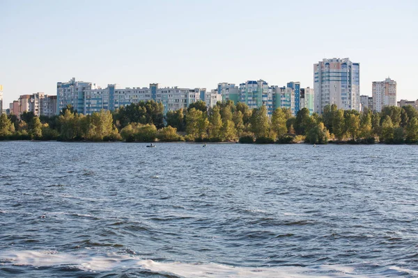 Cherkasy Ucrânia Agosto 2020 Vista Para Distrito Mytnytsya — Fotografia de Stock