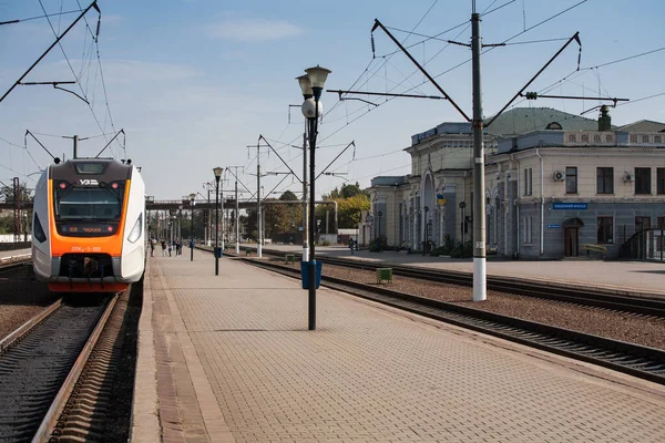 Smila Ukraina September 2020 Passagerardiesel Multipelenhet Dpkr Avsedd För Persontransport — Stockfoto