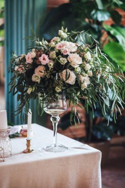 yakın çekim fotoğraf düğün dekorasyon tablo için güzel çiçek