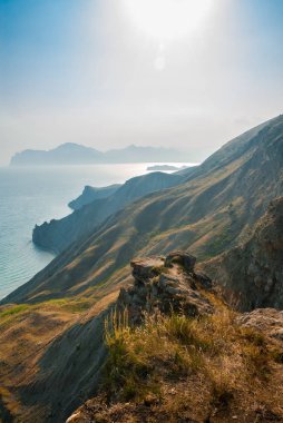 Crimea sahil yaz tatil mavi deniz manzara
