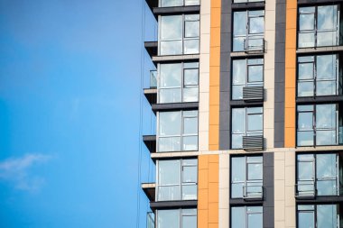 Pencere buillding mimari şehir Kiev yeni cam