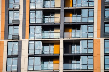 Pencere buillding mimari şehir Kiev yeni cam