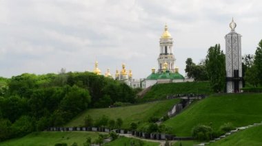 Tarihi kültür Pechersk lavra Kiev Ukrayna 4k video