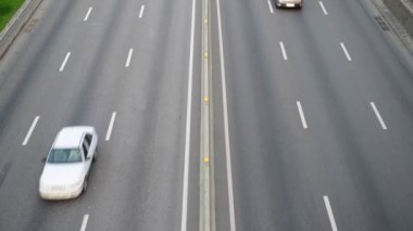 Yol trafik bulut gün araba hareket Kiev Ukrayna 