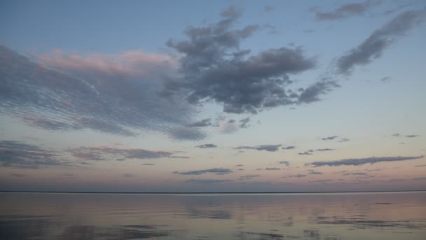 Kijevi Tenger Kora Reggeli Nyár Panoráma Folyó Természet Felhők Videó — Stock videók