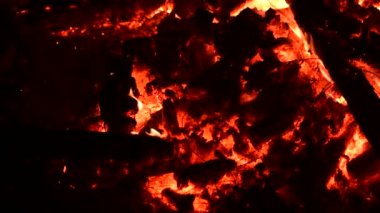 Nice şenlik ateşi ahşap yangın doğa 4k video kadar yakın