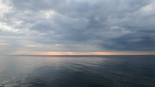 Kiev Mar Manhã Cedo Verão Panorama Rio Natureza Nuvens Nascer — Vídeo de Stock