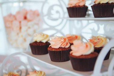 Çikolata Cupcakes. Çikolata lezzetli mini kek ile