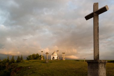 Kutsal alan ve La Piedad Segovia yüksek Şapeli. Castilla y Leon, İspanya