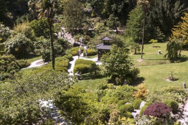 Konak Powerscourt Estate ve bahçeler. Enniskerry, Wicklow county. İrlanda Cumhuriyeti