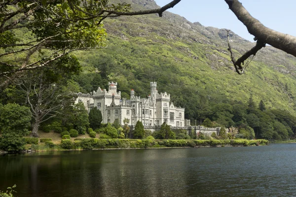 Kylemore Abbey, a Benedictine monastery founded on the grounds of Kylemore Castle, in Connemara. Famous tourist attraction in County Galway, Ireland.