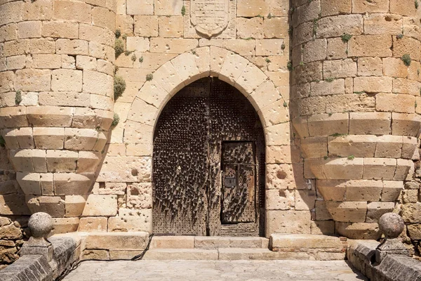 Görünüm kale pedraza, segovia, castilla ve leon, İspanya