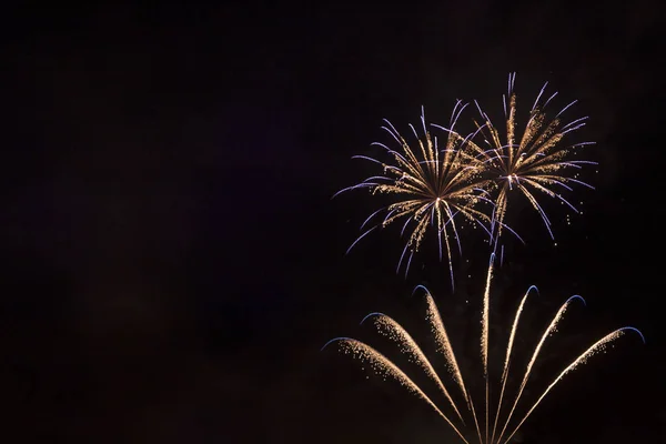 Renkli havai fişek kutlama. # Gökyüzünü ışık havai fişek