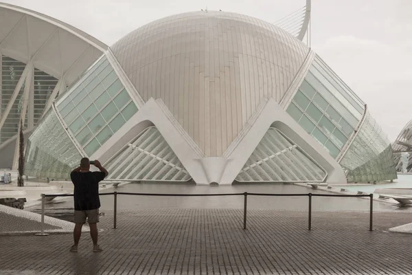 City Arts Sciences Oceanographic Hemispheric Umbracle Palace Arts Science Museum — Stock Photo, Image