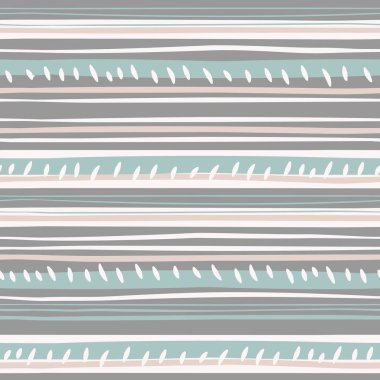 Soyut El şeritler ile çizilmiş seamless modeli. Vektör çizim.
