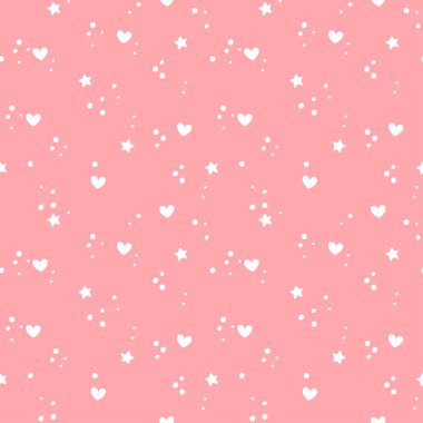 Pembe arka planda kalpleri olan kusursuz bir model. Vektör illüstrasyonu.