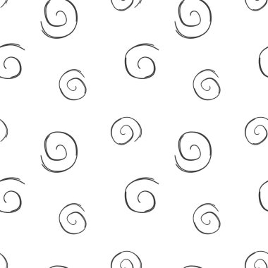 Soyut İskandinav deseni. Posterler, kartlar, tişörtler için el çizimi modern desen.