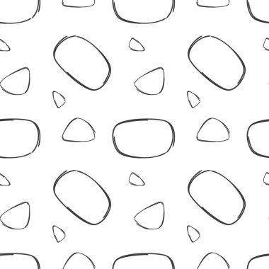 Soyut İskandinav deseni. Posterler, kartlar, tişörtler için el çizimi modern desen.