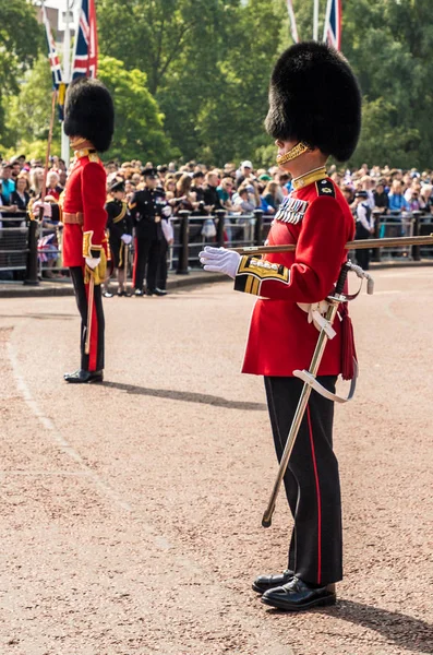 El cumpleaños de Queens Trooping el Color — Foto de Stock