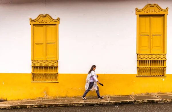 A pitoresca cidade colorida de Jardin na Colômbia — Fotografia de Stock