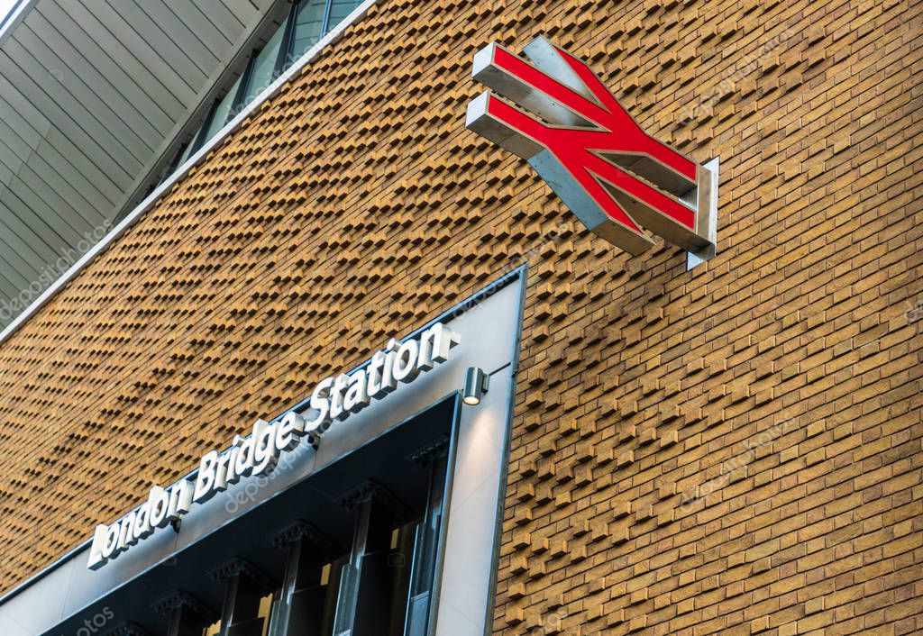 London. June 2018. A view of London Bridge station in London.